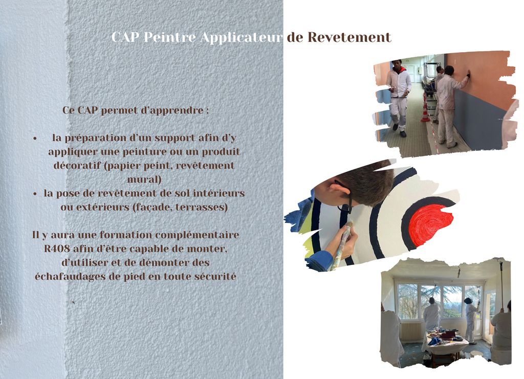 CAP Peintre Applicateur de revêtements -EREA-lea "Léopold Bellan"